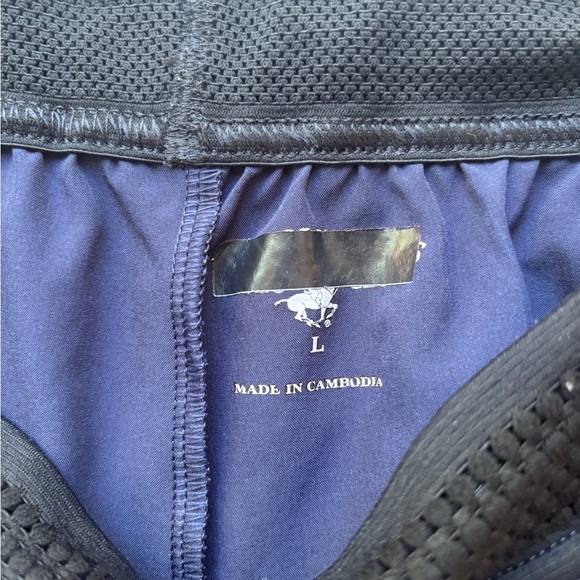 Ralph Lauren Navy Blue Shorts with Black Waistband - Picture 2 of 5